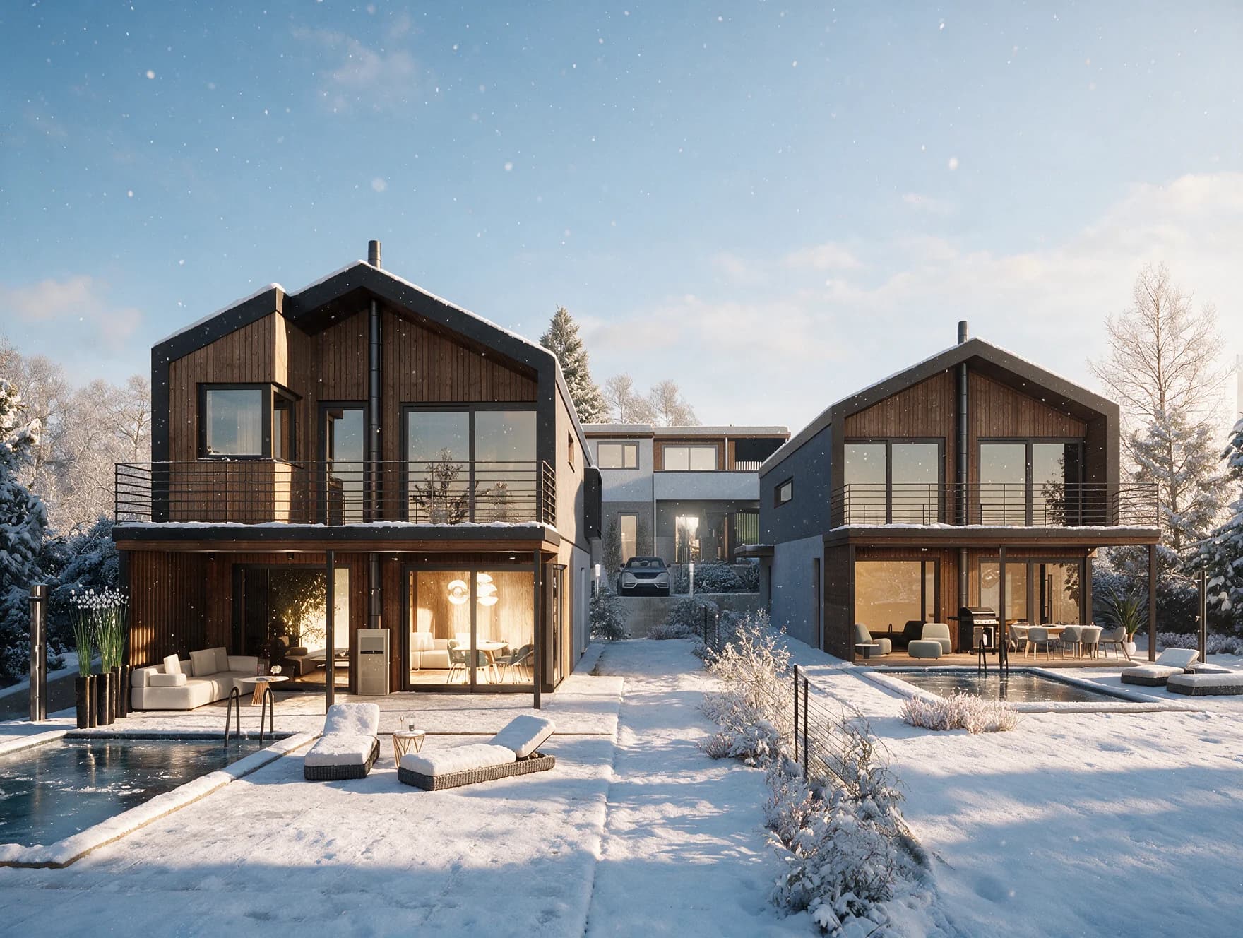 Diese besondere Liegenschaft im Wienerwald im Winter